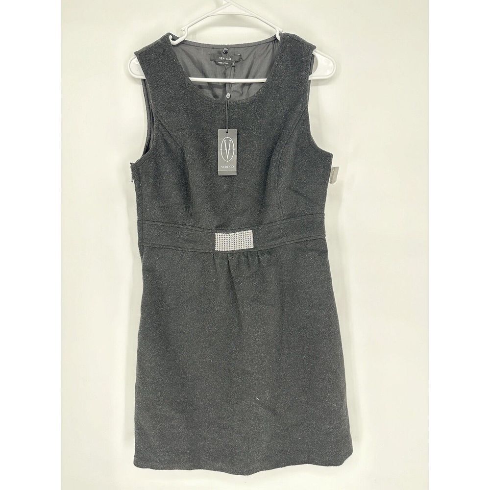 Vertigo Women's Mini Dress - Wool Black Size Medium - NWT Retail $280!